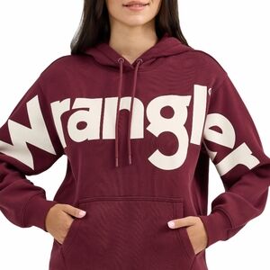 Wrangler Women's Maroon Hoodie